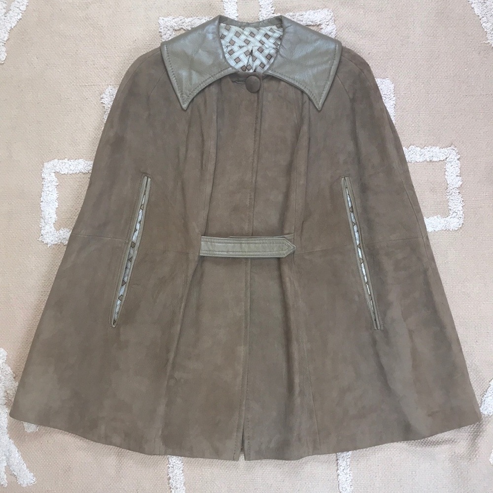 1970s Clearfield Buckskin Leather Cape
